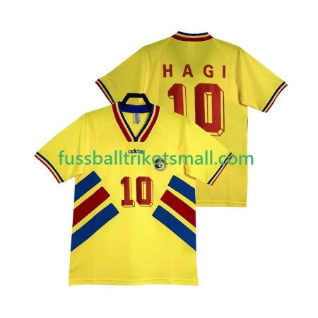 Fußballtrikots Rumänien Hagi 10 Retro 1994 Kurzarm Heimtrikotsatz kaufen